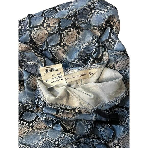 3 For 30 Accomplice Snakeskin Print Halter Dress - Picture 4 of 4